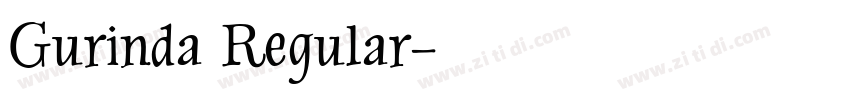 Gurinda Regular字体转换